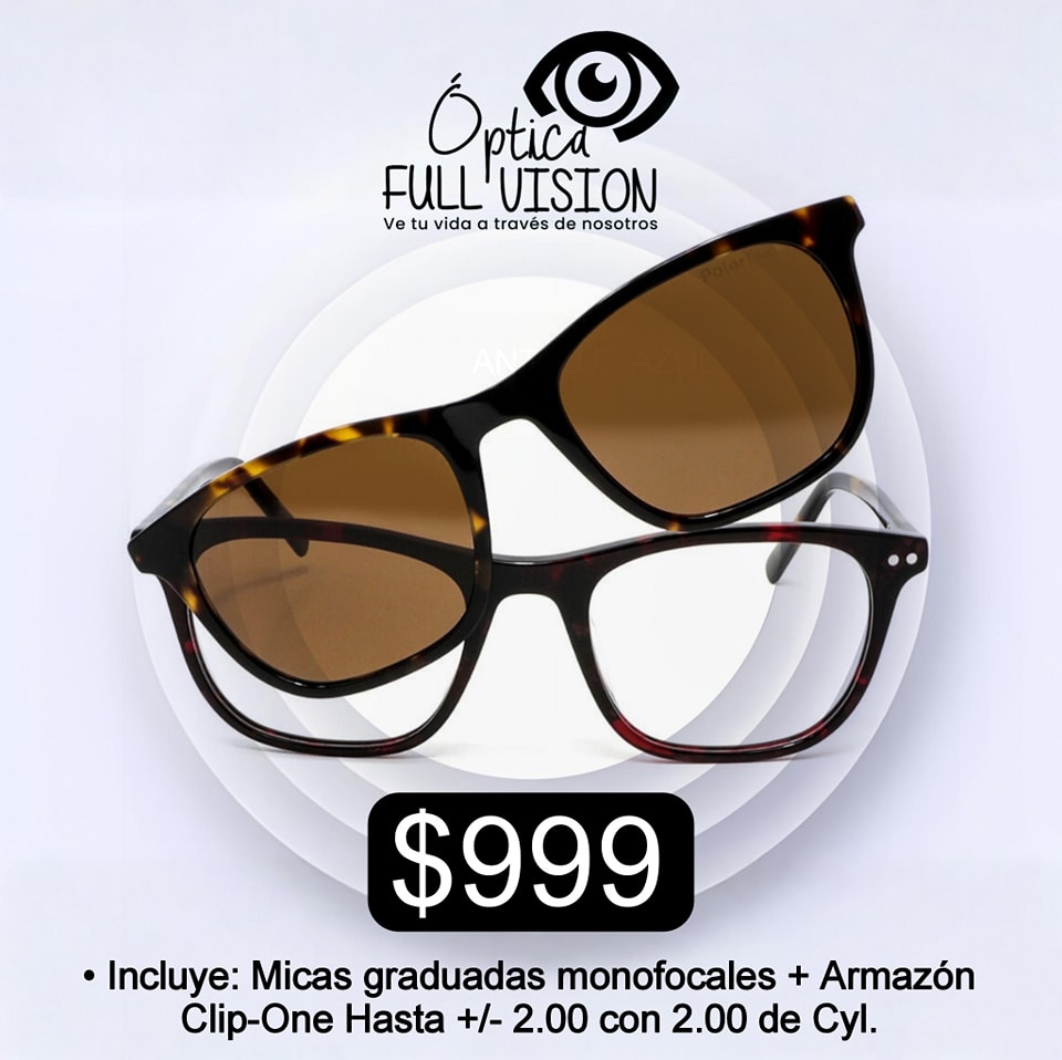 Promoción de lentes graduados y armazón por 999 pesos