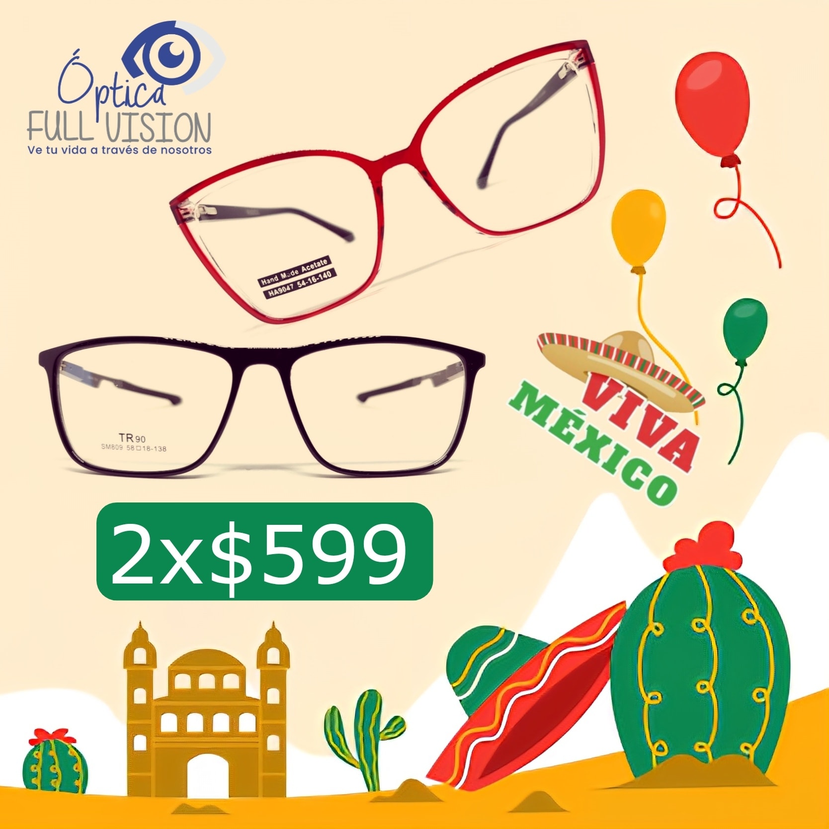 Armazones y promoción temática mexicana